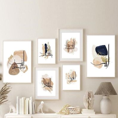 Poster Kalligraphie Acryl · Wandbilder Wohnzimmer & Schlafzimmer · Deko Prin
