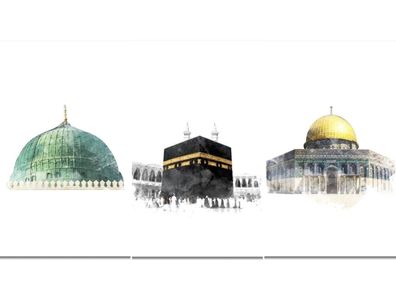 Poster Al Aqsa Mosche Kaaba · Wandbilder Wohnzimmer & Schlafzimmer · Deko Pr