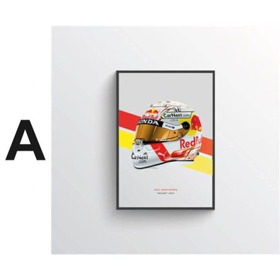 Poster Formel 1 Helme Rennfahrer Gewinner · Deko Print ohne Rahmen