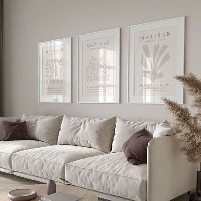 Poster Boho Abstrakt Matisse Berggruen & Cie · Bilder Wohnzimmer | Wandbilder