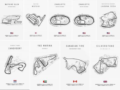 Formel 1 Rennstrecken 2026 · Geschenkidee · Großer Preis von Silverstone Lagu