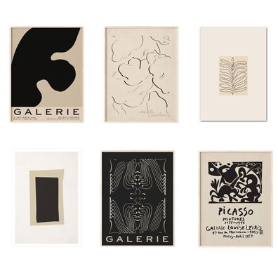 Poster Pablo Picasso Gallery Wand als Deko Print ohne Rahmen