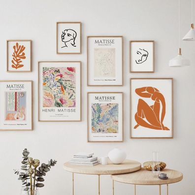 Poster Matisse Gesicht Abstrakt | Bilder Wohnzimmer | Wandbilder Schlafzimmer