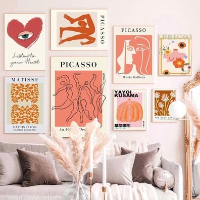 Poster Picasso Abstrakt · Wohnkultur| Bilder Wohnzimmer | Wandbilder Schlafzi