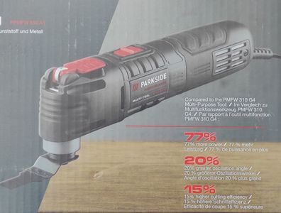 Parkside PERFORMANCE® Multifunktionswerkzeug Oszillierer PPFMW 550 A1