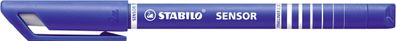 10x STABILO® 189/41 Fineliner mit gefederter Spitze - SENSOR F - fein - Einzelstift
