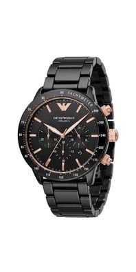 Emporio Armani Mario Chronograph Herrenuhr Schwarz AR70002