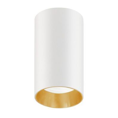 Deckenaufbauleuchte Aufbauleuchten GU10 Aluminium Rund Weiß Gold 55x100mm