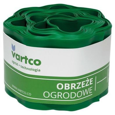 Beeteinfasung Mähkante Garten Palisade Wurzelsperre Kunststoff UV Beständig Grün