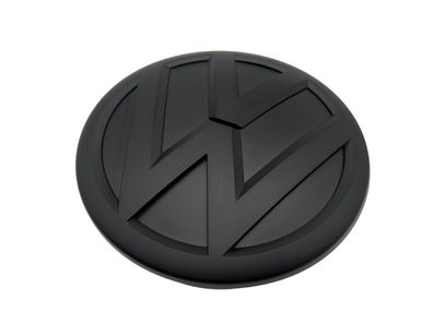 Original VW Emblem schwarz Matt Amarok 2H vorne Stoßstange Logo Zeichen Grill OE