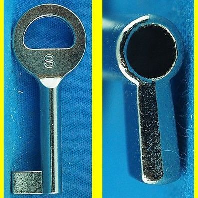 Briefkastenschlüssel System SAG - 55 mm - gebohrt 4,1 mm - ohne Einschnitt
