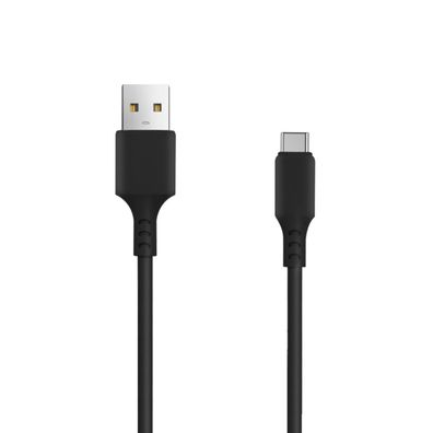Setty Ladekabel USB-A auf USB-C 1m 15W 3A Schwarz