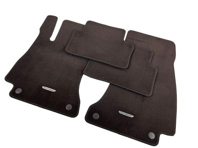 Original Fußmatten Velours Mercedes-Benz E Klasse CLS 213 Teppich Espressobraun