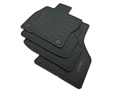 Original Seat Cupra Gummimatten Fussmatten schwarz Leon 4 Kombi Gummi mit Logo