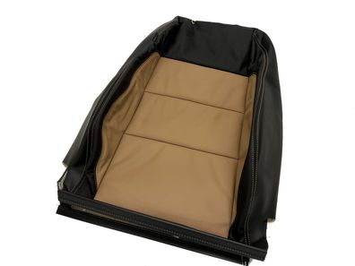 OEM VM Lehnenbezug Bezug Leder Sitz Rechts Golf 6 VI Beifahrersitz Lehne schwarz