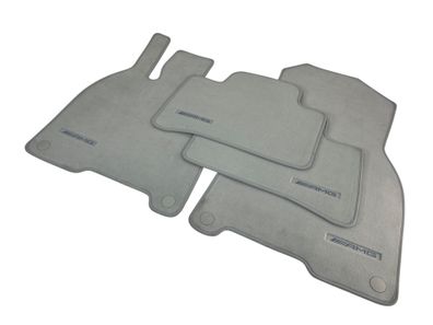 Original AMG Fußmatten EQE V295 Velours Nevagrau Mercedes Benz Teppich Stoff OEM