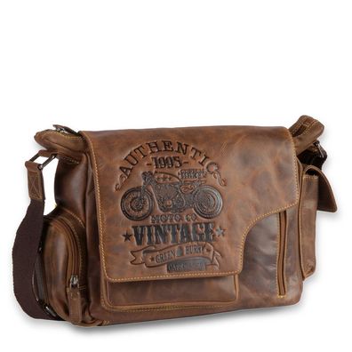 Greenburry Cafe-Racer Hunting Bag 0831, brown, Herren
