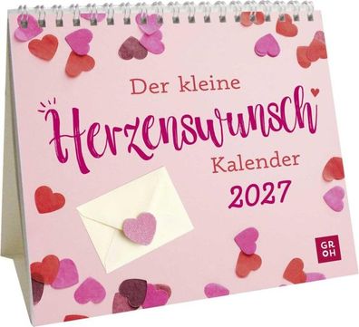 Mini-Kalender 2027: Der kleine Herzenswunschkalender: Mini-Monatskalender