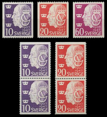 Schweden 1947 Nr 329C-331C Do Du postfrisch XA6264A
