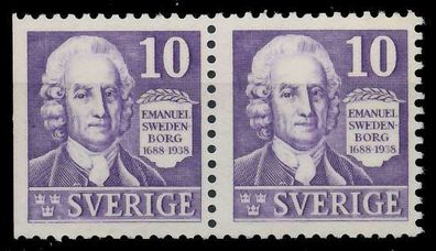 Schweden 1938 Nr 243Dl B postfrisch WAAGR PAAR XA6662A