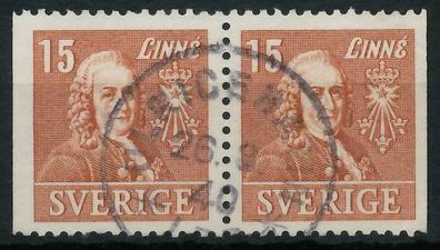 Schweden 1939 Nr 273Dl Dr zentrisch gestempelt WAAGR PAAR XA6682E