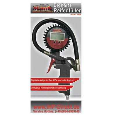 Mauk Druckluft Reifenfüller Manometer Reifen Tester digitale Anzeige digital #02
