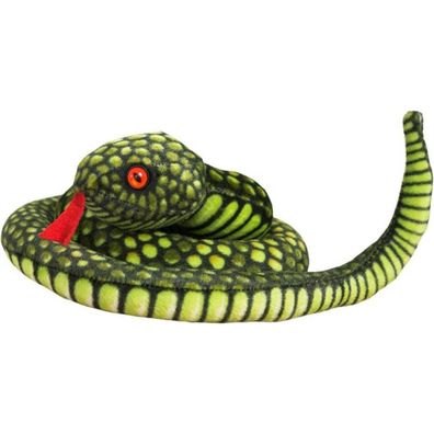 Leantoys Plüsch Schlange Maskottchen Hellgrün 100 cm