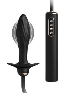 Anal Fantasy Elite Auto-Throb Plug, aufpumpbarer Analvibrator, Schwarz