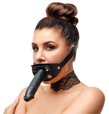 ZADO Mundknebel Dildo - Schweigsame Stoßmomente schwarz Größe unisize