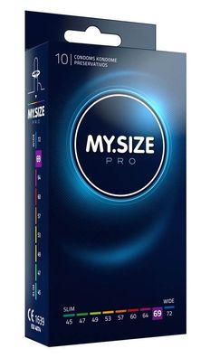 My. SIZE Transparentes Kondom aus Vytex-Latex, 69 mm, allergenarm, geruchlos