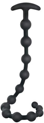 Black Velvets Analkugelkette 13 Kugeln, 50 cm, Schwarz