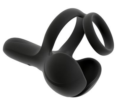 Rebel Ball Massager mit Perineum Stimulator für Männer, schwarz