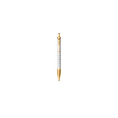PARKER Kugelschreiber IM Premium Pearl G.C. M Blau Geschenkbox