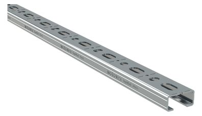 Walraven Montageschiene RapidRail 30x15 2m C-Profil sv mit Schnittmarkierungen