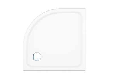 Vitra S100 Acryl Viertelkreis BRW 900x900x35mm, Radius 550mm weiß