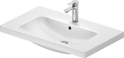 Duravit Waschtisch D-Code m. HLbank 1 HL mit ÜL 800x480mm weiß hg