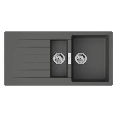 hansgrohe S52 S520-F530 Évier encastrable 345/160 avec égouttoir, gris pierre