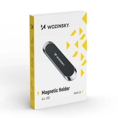 Wozinsky Magnetischer KFZ-Halter für Armaturenbrett, selbstklebend, Schwarz (WMH