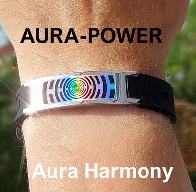 Aura Power Energie Nano-Ion-Armband Aktive-Mineralien Kautschuk-Band Harmonie Prana