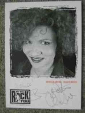 Queen Musical "We will rock you" Brigitte Oelke - handsigniertes Autogramm!!!