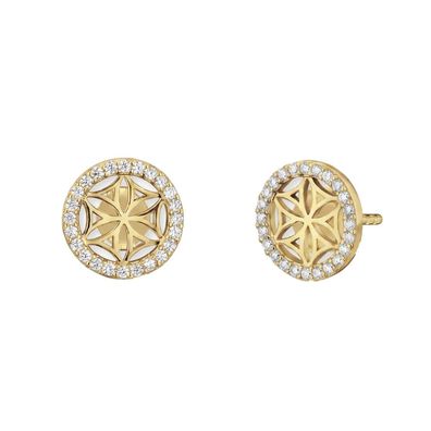 Engelsrufer Lebensblume ERE-LILLIFL-ZI-STG Silber 925, goldplattiert, Zirkonia