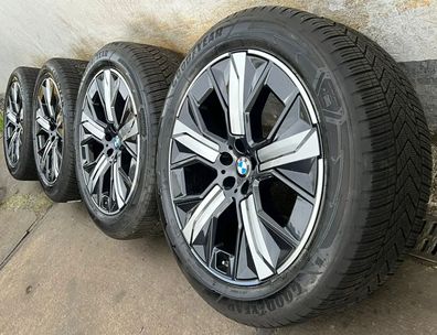 4x Original BMW IX i20 21 Zoll Winterräder Aerodynamikrad 1012 5A41F90 DOT21 6,5-7mm