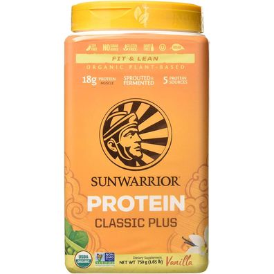 Sunwarrior Classic Plus Proteinpulver Vanille - 750g