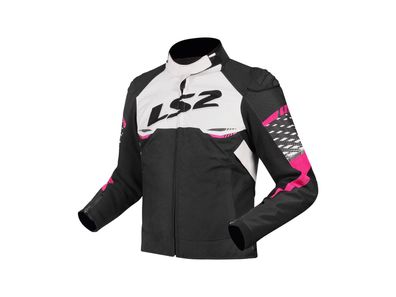 LS2 Jacke "Apex" Damen, Material: 600D Po Gr. XL, schwarz / wei