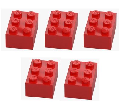 LEGO® 5x Stein 2x3 Bright Red 3002 300221 Rot Baustein Ersatzteile Neu Brick