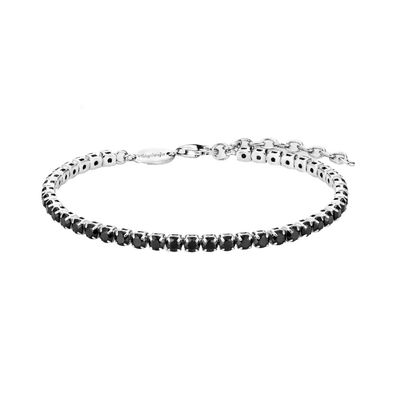 Engelsrufer Tennis Armband ERB-SHINYTENNIS-ZIB Silber 925 Zirkonia schwarz