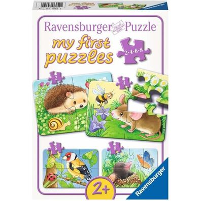 Ravensburger Mein erstes Puzzle Haustiere im Garten 4in1 (2,4,6,8 Teile)