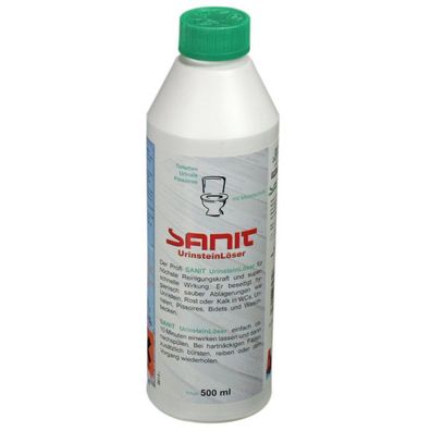 SANIT Urinsteinlöser 500ml beseitigt hygienisch sauber Urinstein, Rost oder Kalk