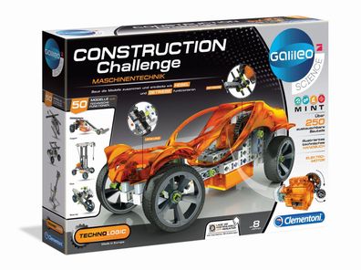 Clementoni 69382 Galileo Construction Challenge Maschinentechnik Bauset Elektro