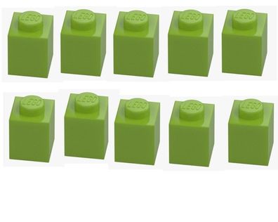 LEGO® 10x Stein 1x1 Grün Bright Yellowish Green 3005 4220634 Baustein NEU